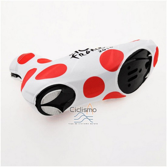 Tour DE Francia 2015 Cubrezapatillas Ciclismo Blanco y Rojo